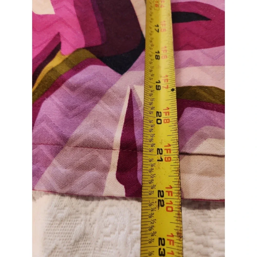 2 /MISSONI for Target PURPLE PASSIONE King Pillow Shams + Bag/ Craft Fabric READ